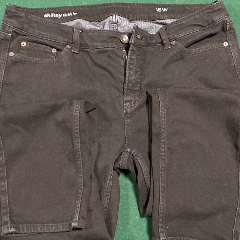 Black womens jeans used size 16w